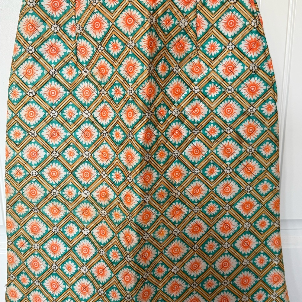 Vintage Boho Floral Quilted Maxi Skirt - Picture 3 of 8